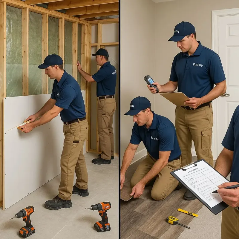 Repairs and Reconstruction process in Eagle Butte, SD